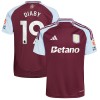 Camiseta de fútbol Aston Villa Diaby 19 Primera Equipación 2024-25 - Hombre